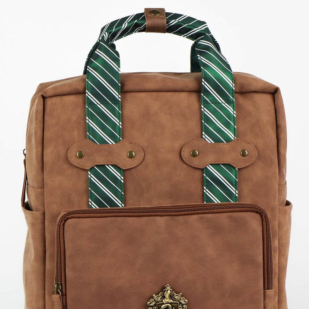 Backpack Casual Fashion Faux-Leather Harry Potter Slytherin Bags