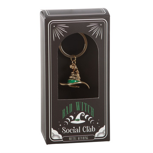 Bad Witch Alloy Hat Keyring