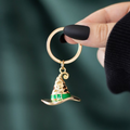 Bad Witch Alloy Hat Keyring