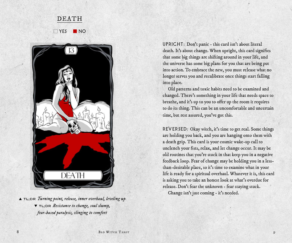 Bad Witch Tarot Deck and Guidebook