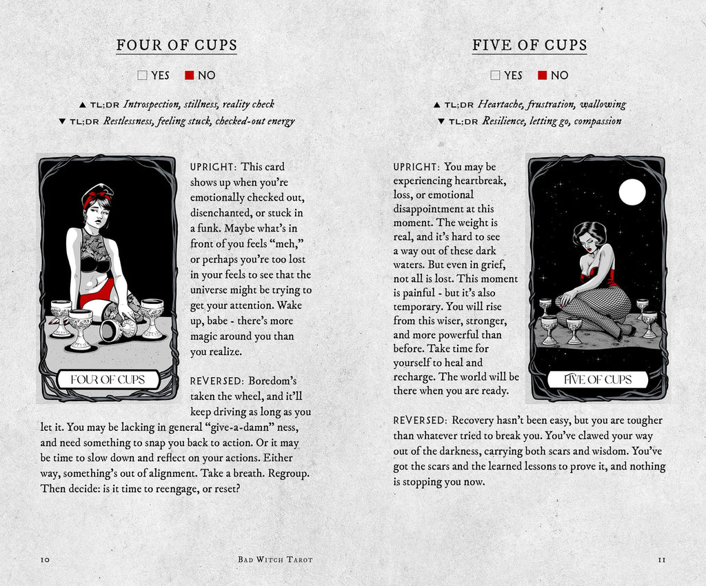 Bad Witch Tarot Deck and Guidebook