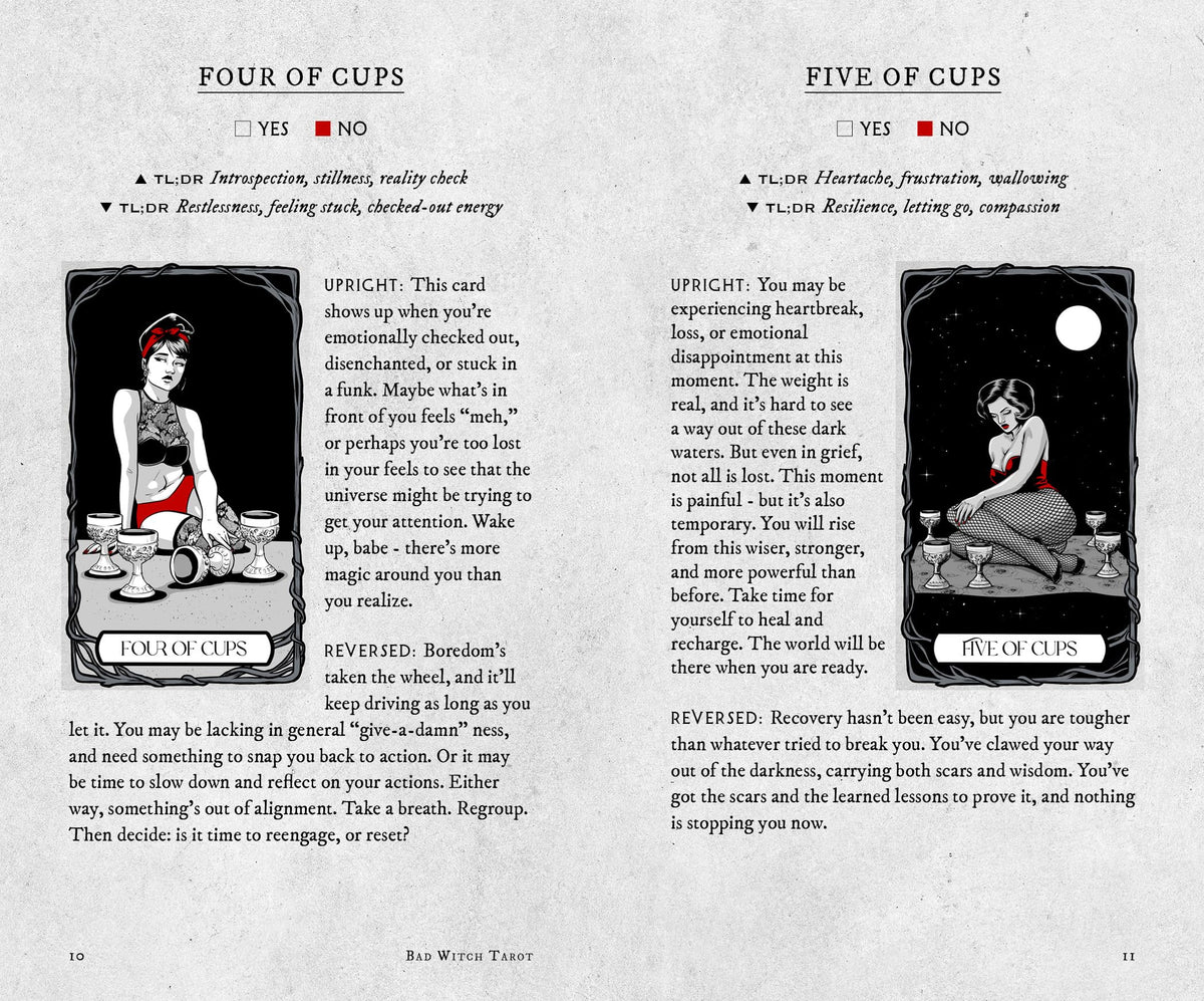 Bad Witch Tarot Deck and Guidebook