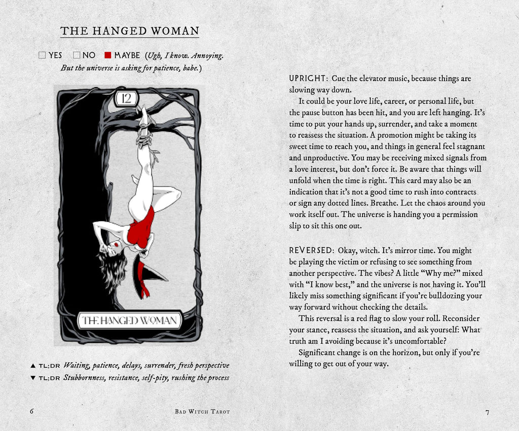 Bad Witch Tarot Deck and Guidebook