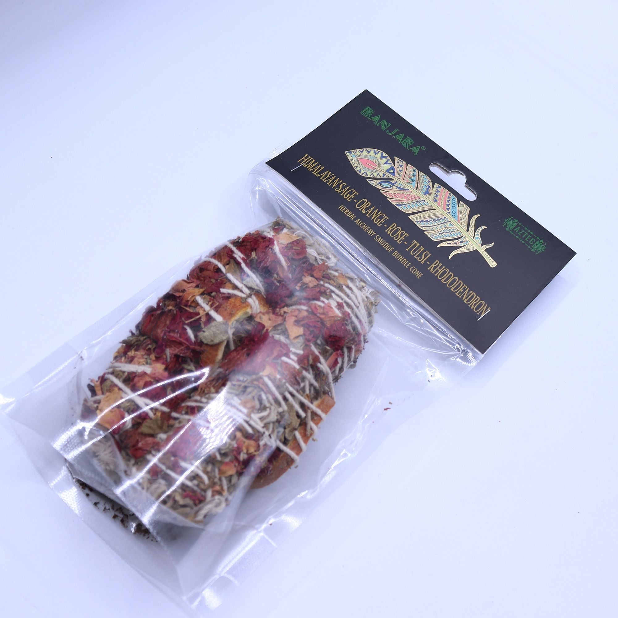 Banjara Smudge - Himalayan Sage Orange Rose Tulsi Rhododendron Sticks