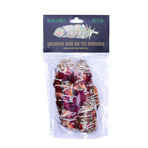 Banjara Smudge - Himalayan Sage Orange Rose Tulsi Rhododendron Sticks