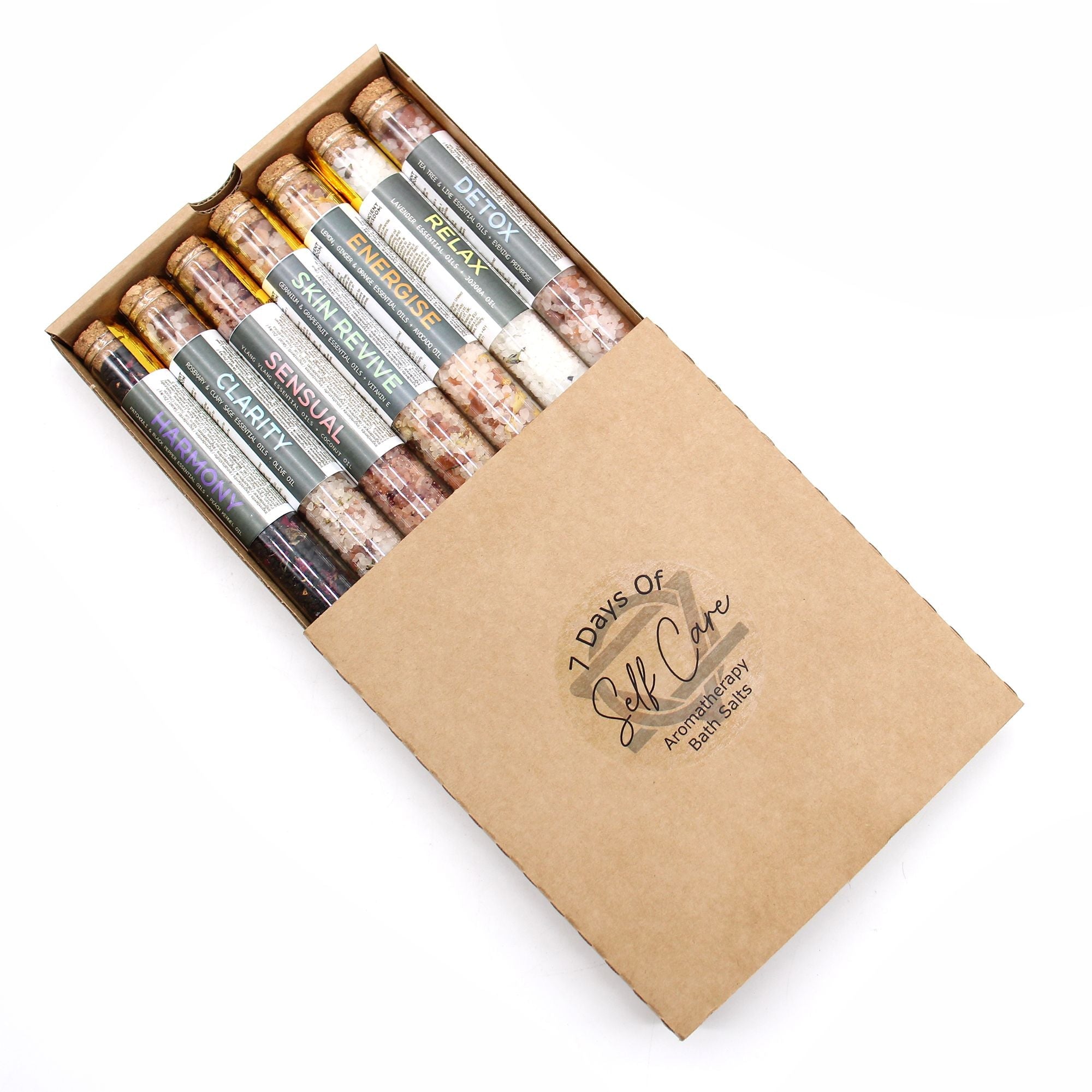 Bath Salts in Vials - Gift Pack of 7 - Bath Salts in Vials