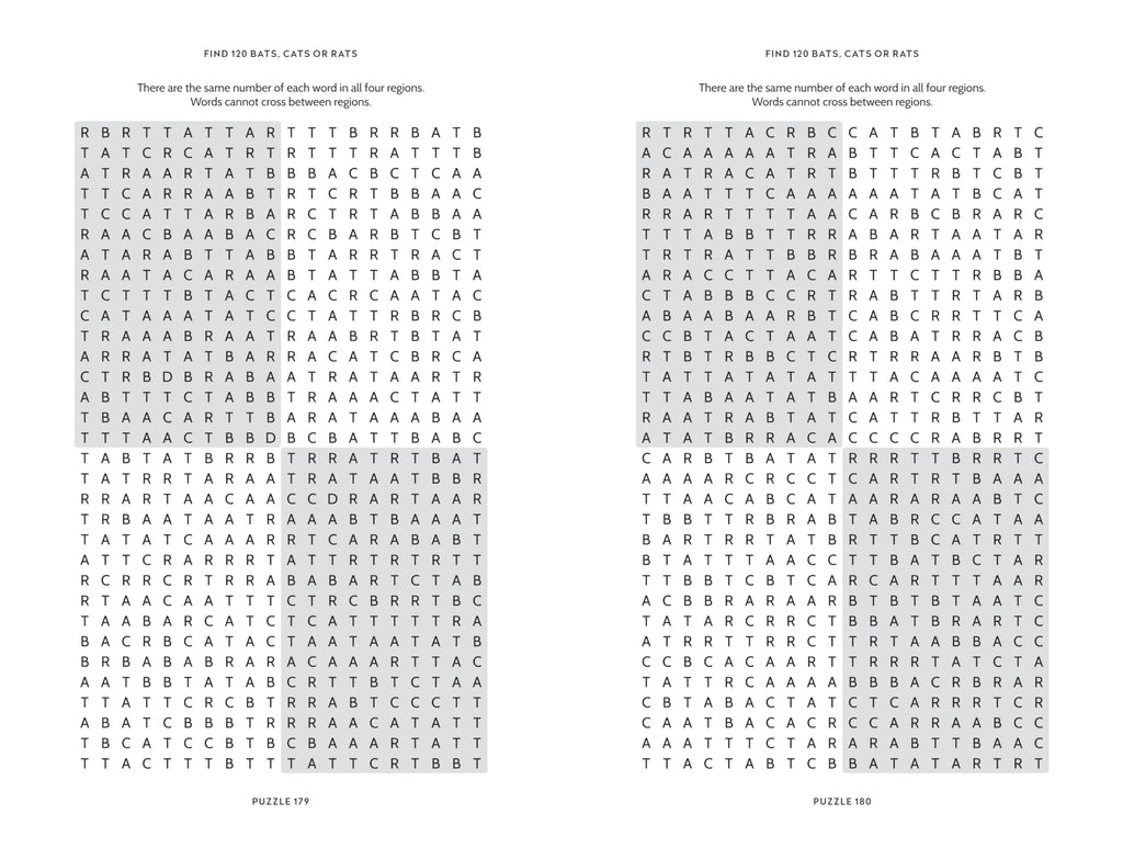 Bats, Cats and Rats : The Almost Impossible Spooky Wordsearch