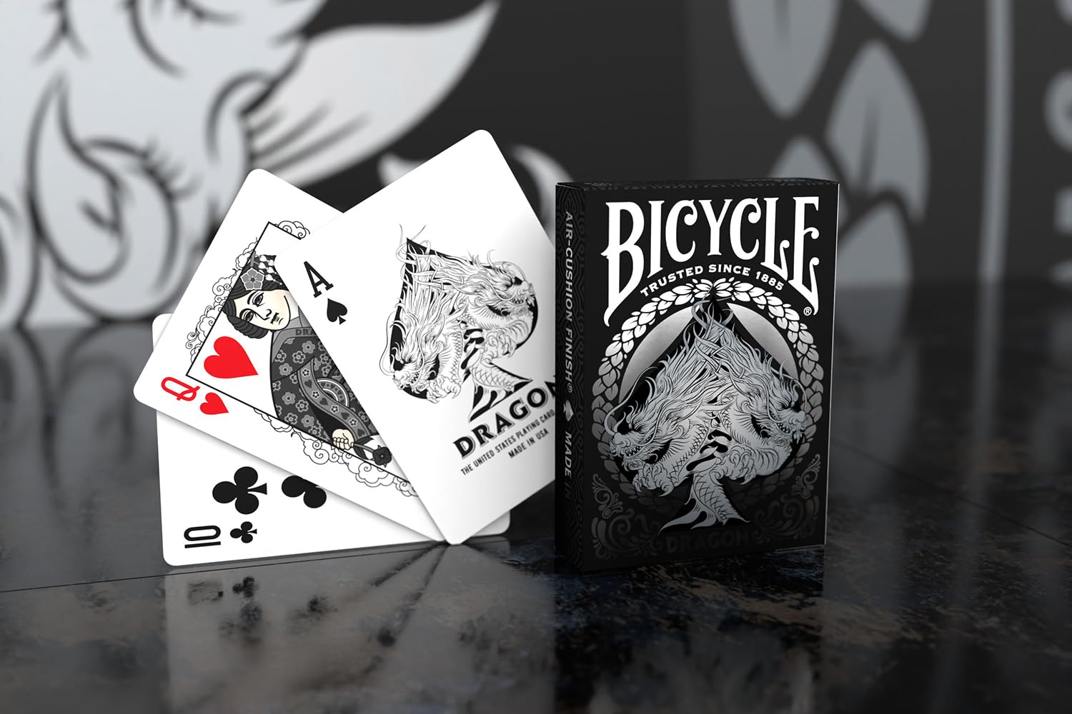 Bicycle(R) Black Dragon Playing Cards