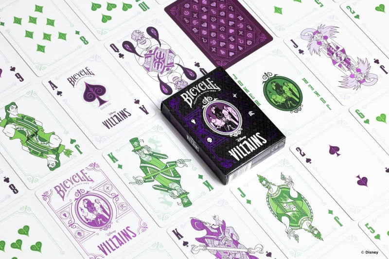Bicycle Green & Purple Villain Europe Playing Cards