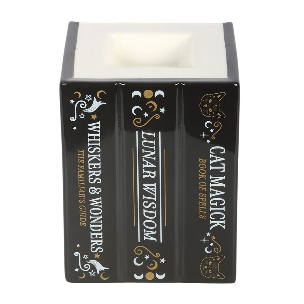 Black Cat Book of Spells Oil Burner and Wax Warmer