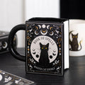Black Cat Magick Book of Spells Shaped Mug