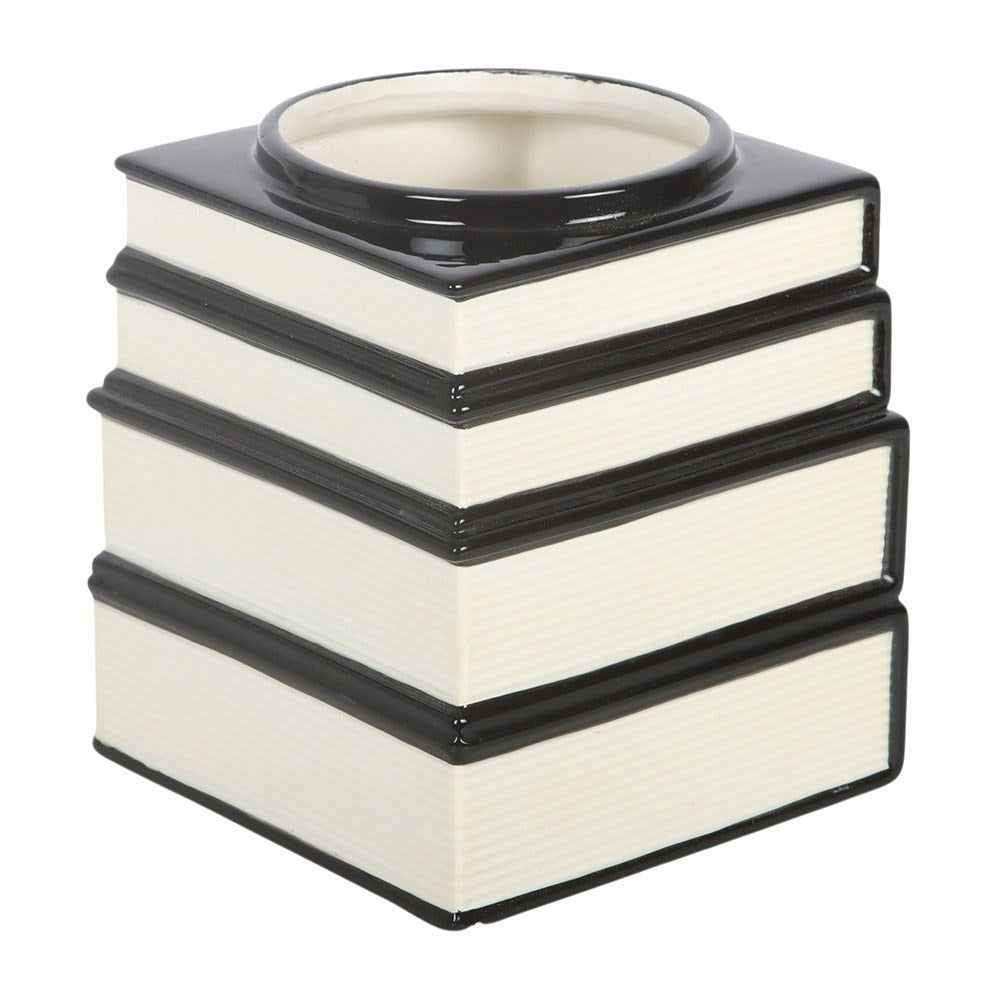 Black Cat Magick Book Stack Vase