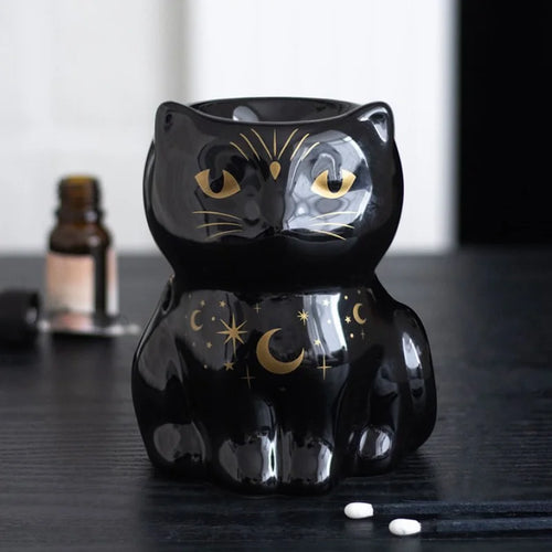 Black Cat Magick Oil Burner