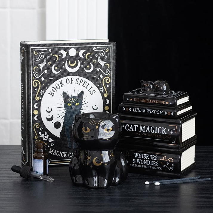 Black Cat Magick Oil Burner