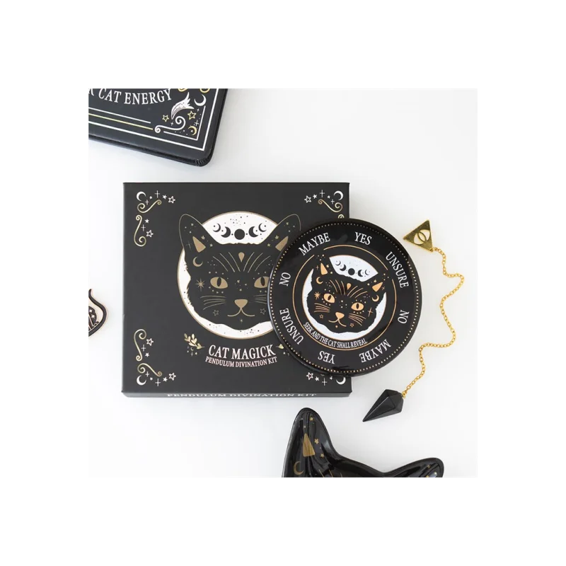 Black Cat Magick Pendulum Divination Kit