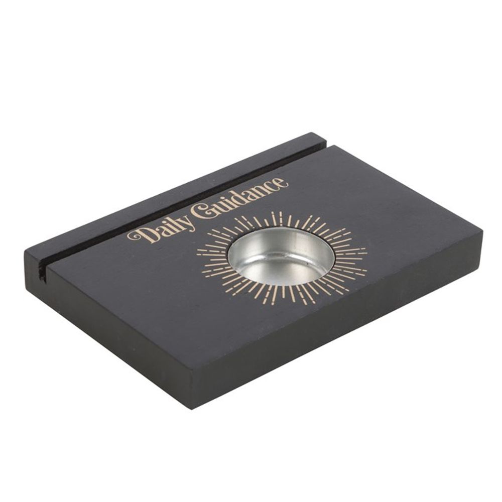 Black Daily Guidance Tarot Card Stand Tealight Holder From Witch, Please!