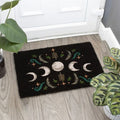 Black Dark Forest Moon Phase Doormat From Witch, Please!