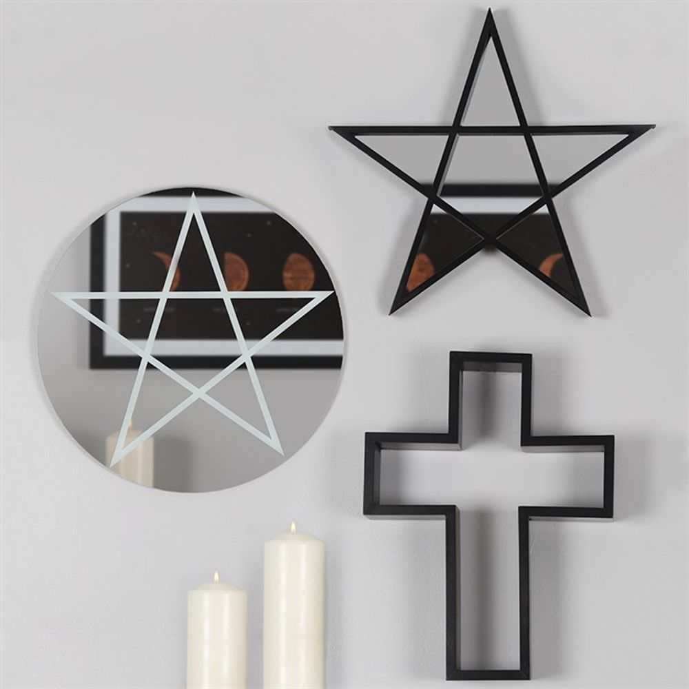 Black Framed Pentagram Mirror From Witch, Please!