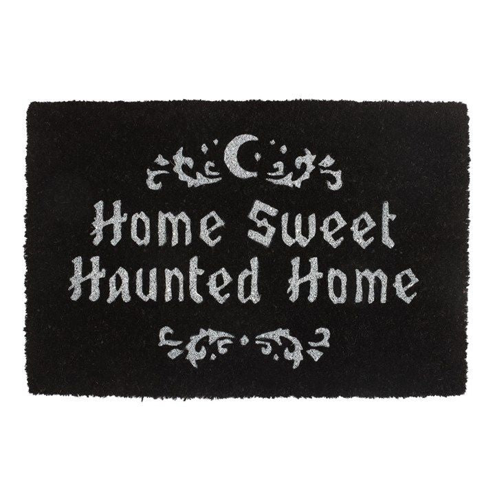 Black Home Sweet Haunted Home Doormat From Witch, Please!