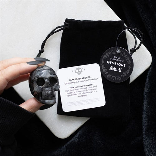 Black Labradorite  Crystal Skull From Witch, Please!