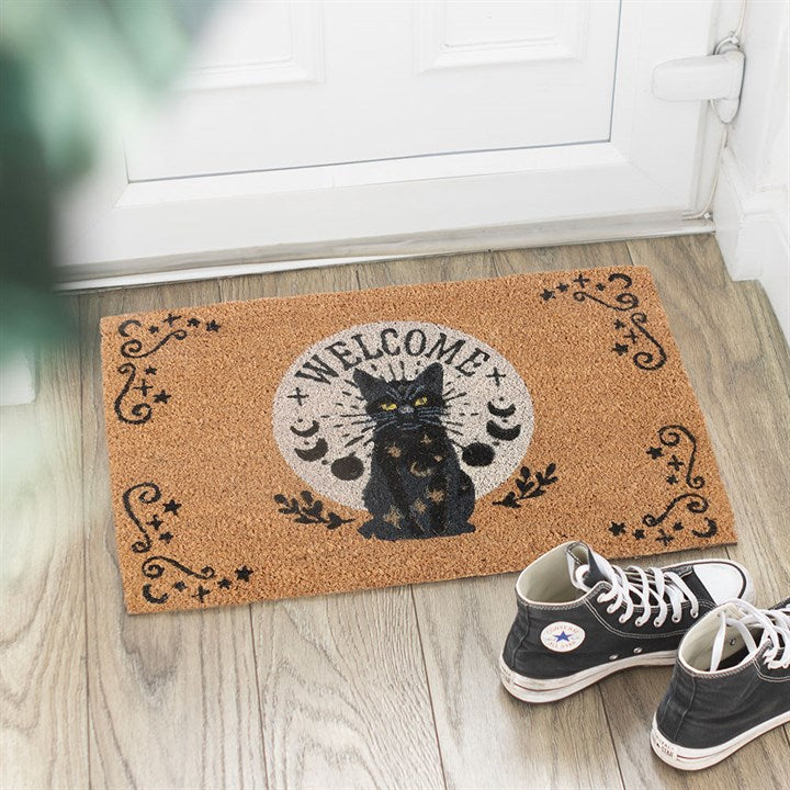 Black Magick Cat Energy Doormat
