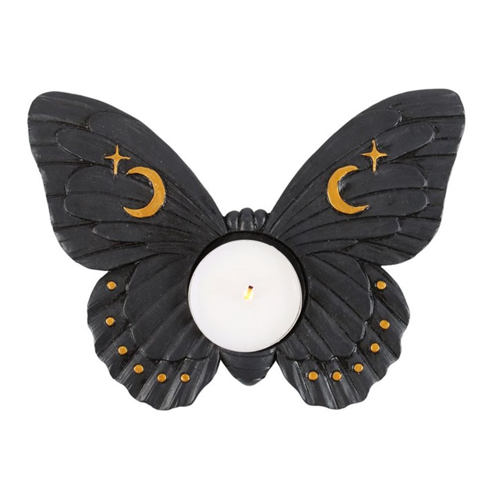 Black Moth Tealight Candle Holder From Witch, Please!