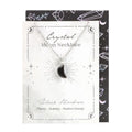 Black Obsidian Crystal Moon Necklace on Greeting Card From Witch, Please!