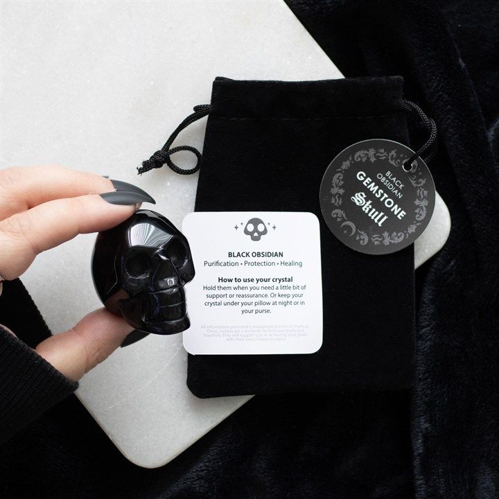 Black Obsidian Crystal Skull From Witch, Please!