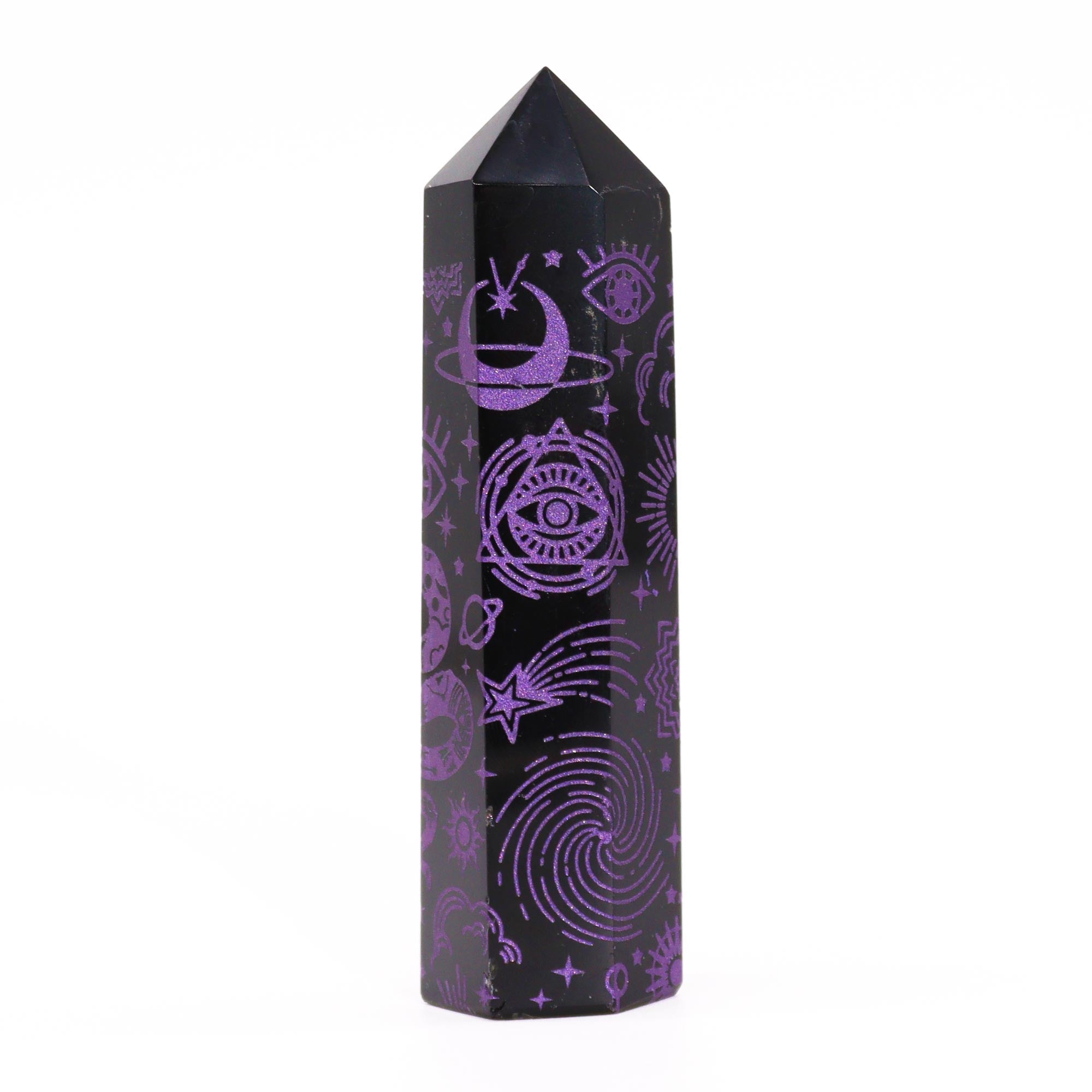 Black Obsidian Point - Mystic Story - Deep Purple From Witch, Please!