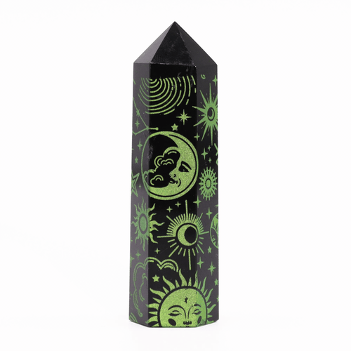 Black Obsidian Point - Mystic Story - Forest Green From Witch, Please!