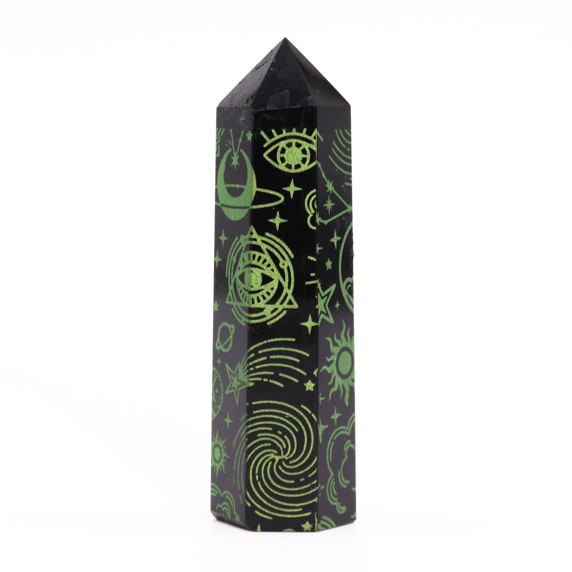 Black Obsidian Point - Mystic Story - Forest Green From Witch, Please!