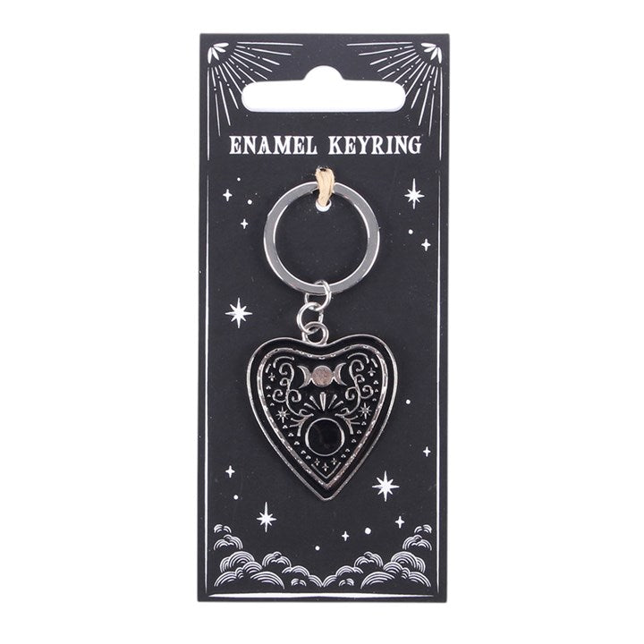 Black Planchette Keyring