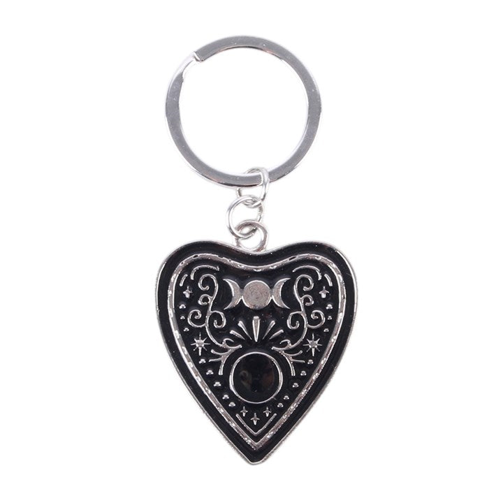 Black Planchette Keyring