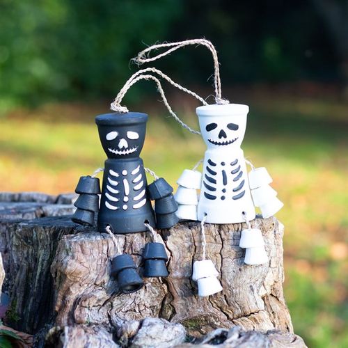 Black Skeleton Terracotta Pot Man From Witch, Please!