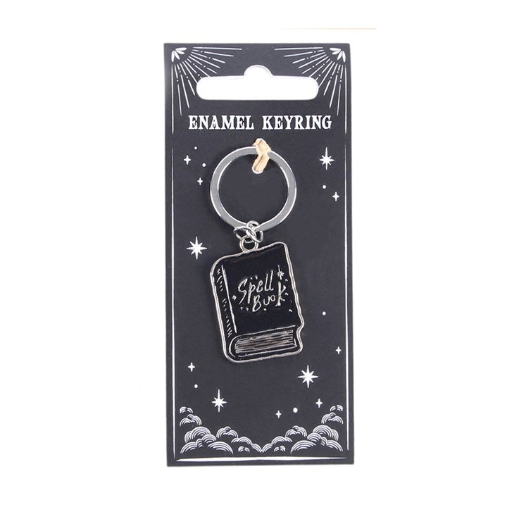 Black Spell Book Keyring