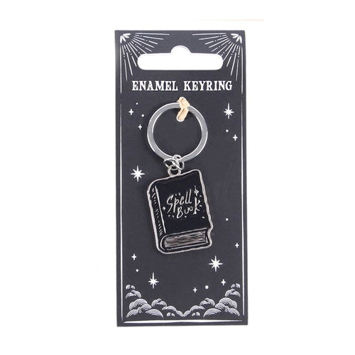 Black Spell Book Keyring