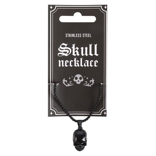 Black Stainless Steel Skull Necklace From Witch, Please!