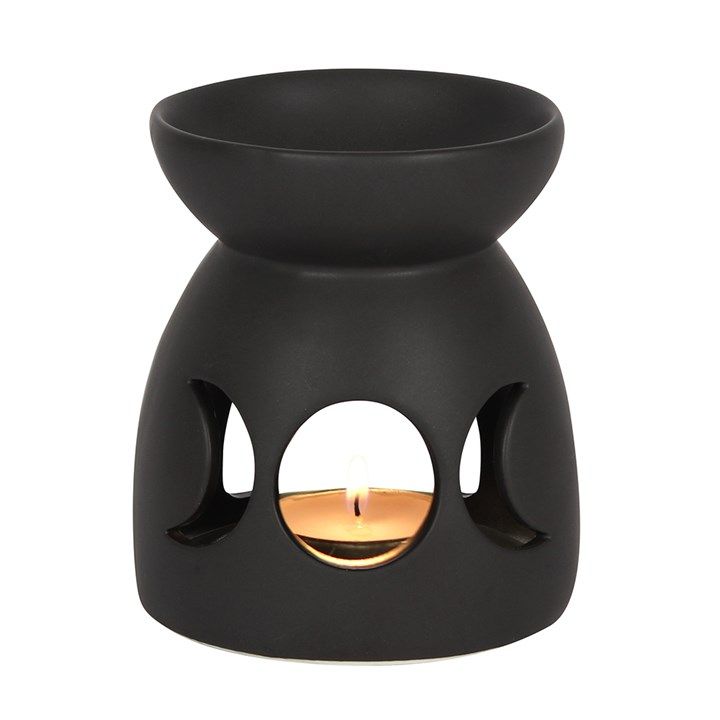 Black Triple Moon Cut Out Oil Burner From Witch, Please!