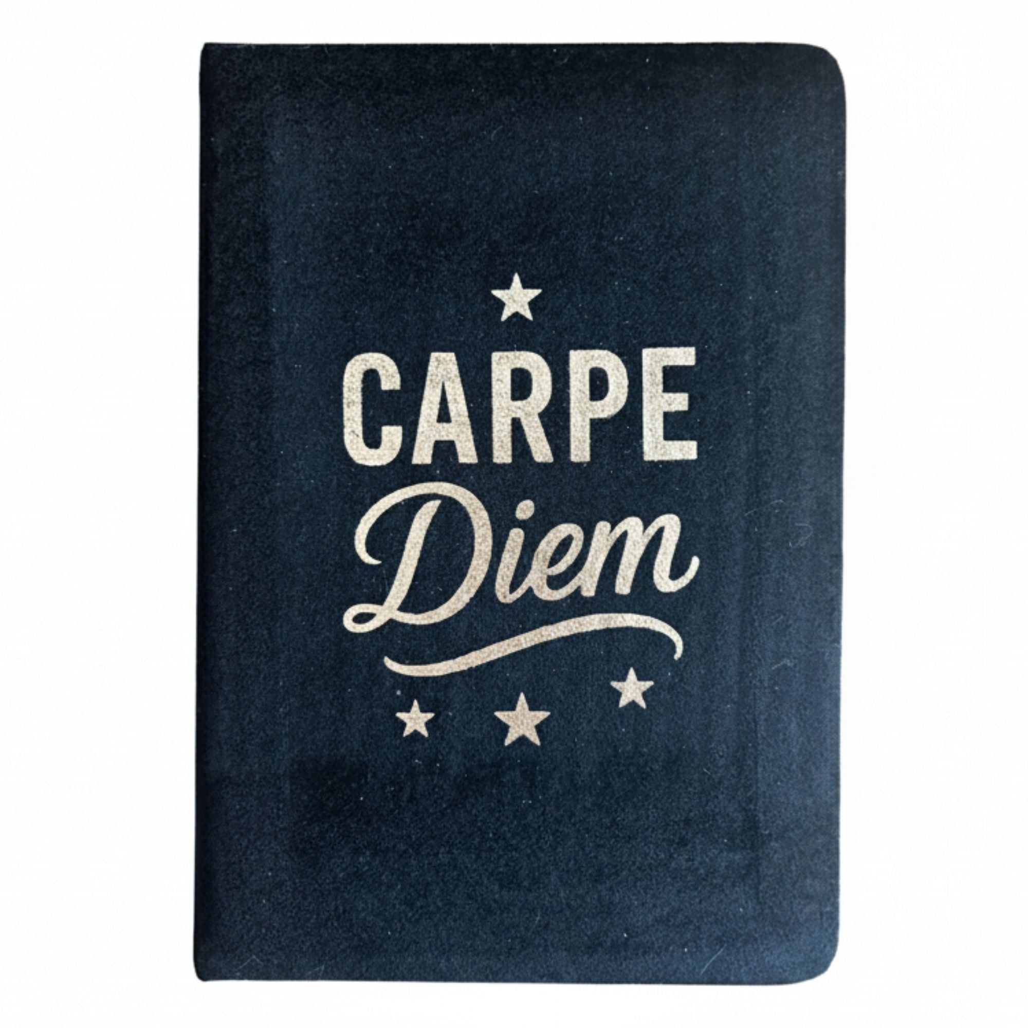 Black Velvet Notebook - 80 pages - Carpe Diem Wellness & Gratitude Notebooks