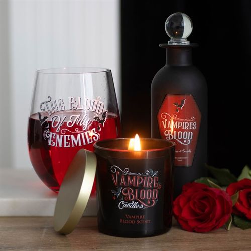 Blood Of My Enemies Stemless Wine Glass From Witch, Please!