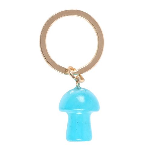 Blue Aura Crystal Mushroom Keyring From Witch, Please!