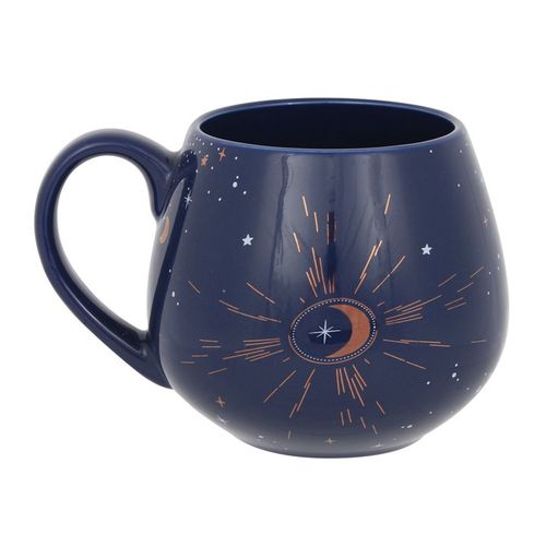 Blue Crescent Moon Rounded Mug at Witch, Please!.