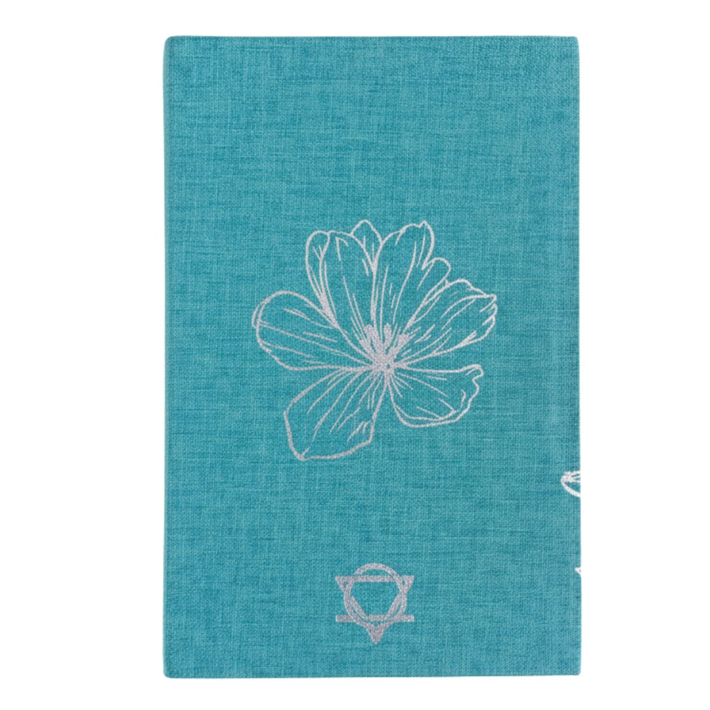 Blue Gratitude Journal with Silver Lining - 120 pages - I am Thankful For Wellness & Notebooks