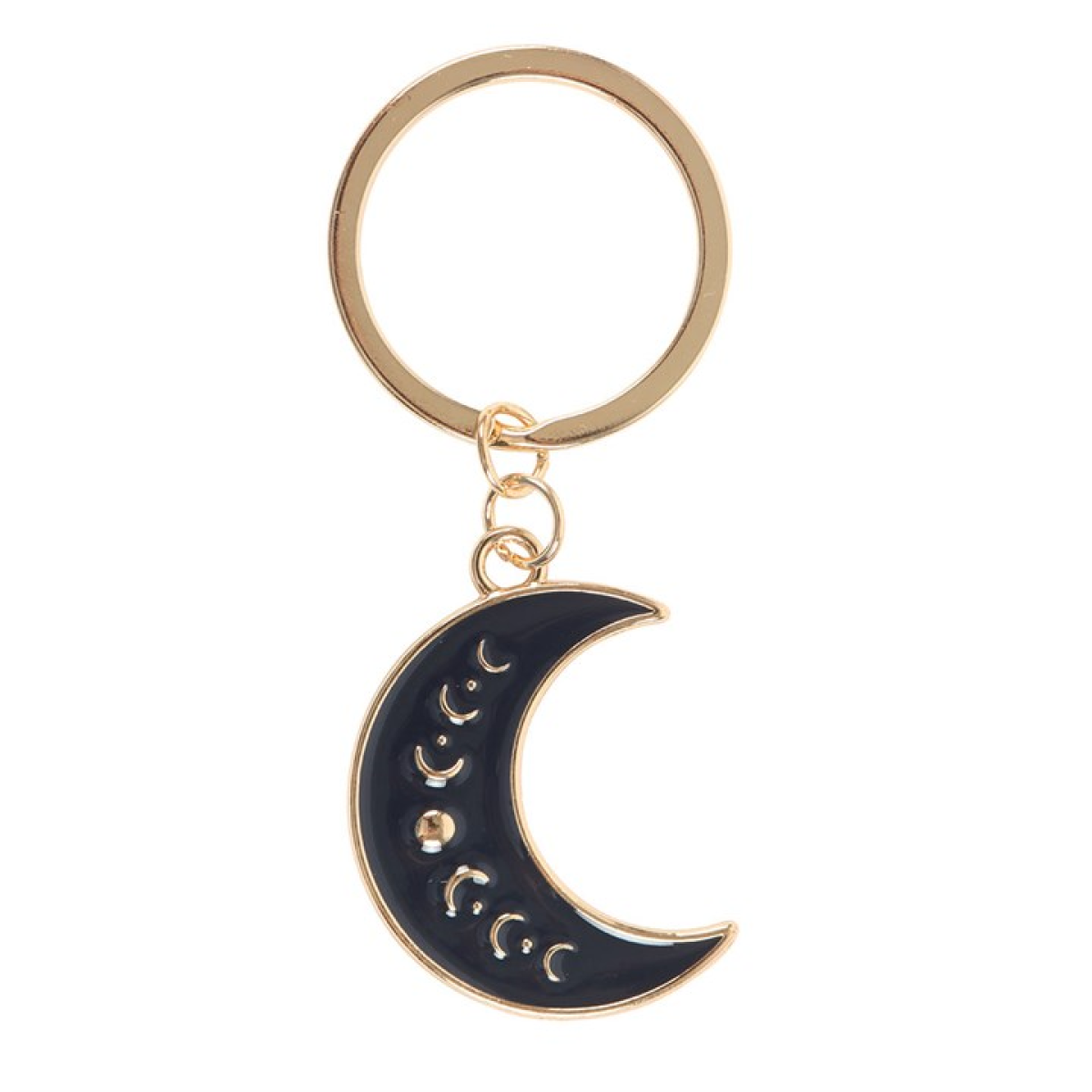 Blue Moon Phase Crescent Keyring
