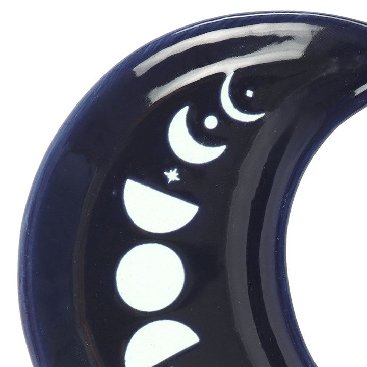 Blue Moon Phase Crescent Trinket Dish