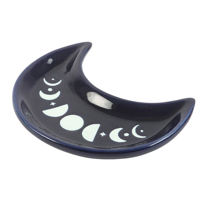 Blue Moon Phase Crescent Trinket Dish