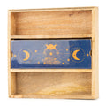Blue Moon Phases Tarot Tray with Card Holder Storage & Reading Boxes