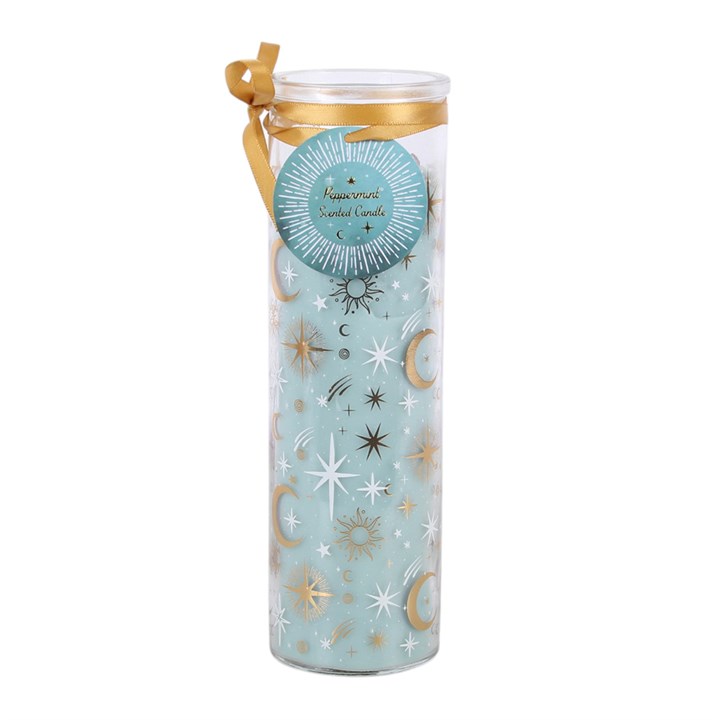 Blue Pastel Skies Tube Candle