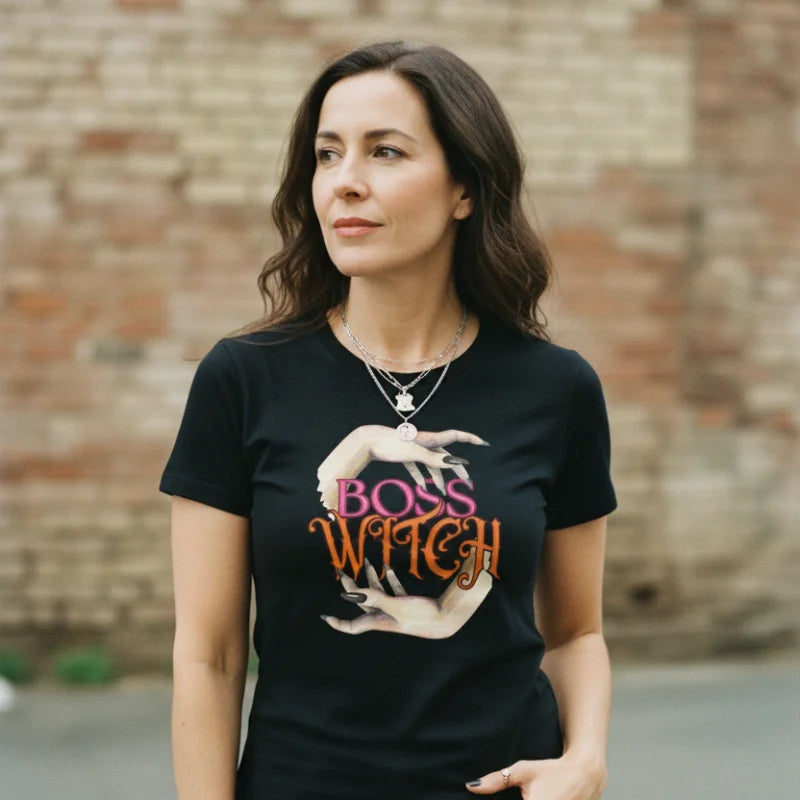 Boss Witch Women’s Graphic T-Shirt - Premium Soft Cotton Tee