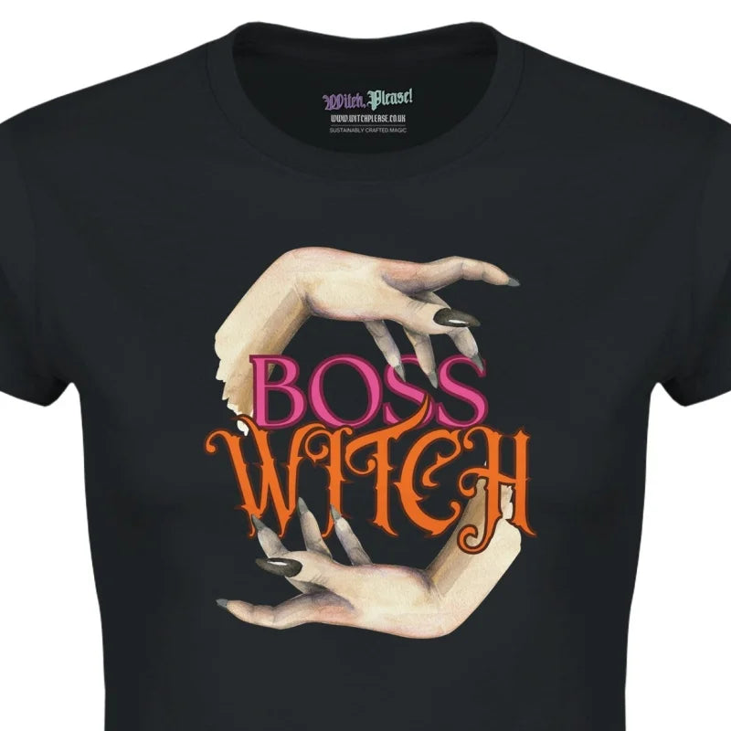 Boss Witch Women’s Graphic T-Shirt - Premium Soft Cotton Tee